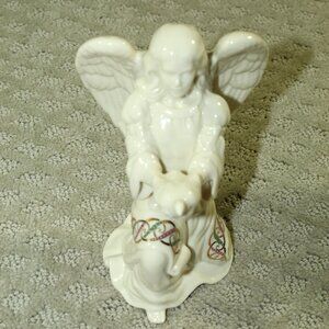 Lenox China Jewels Collection "Angel of Peace" White Glazed Porcelain Figurine